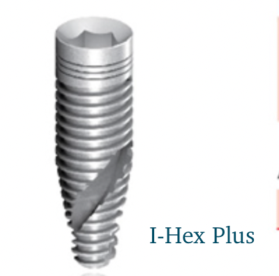 I-Hex Plus Implant System, Internal Hex w/Mount